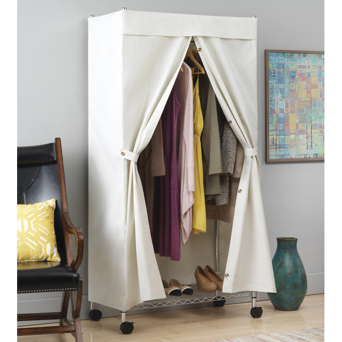 Rebrilliant 36'' Garment Rack Covers & Reviews Wayfair